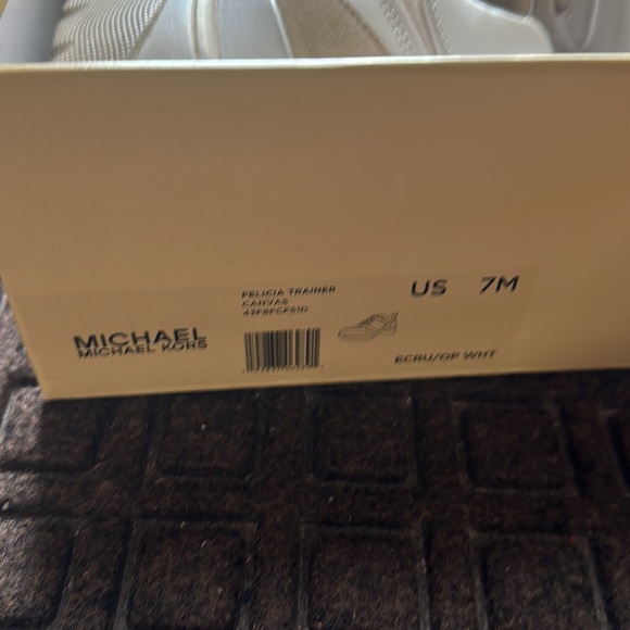 Michael Kors Felicia Platform Sneakers - White/Beige - Picture 7 of 8